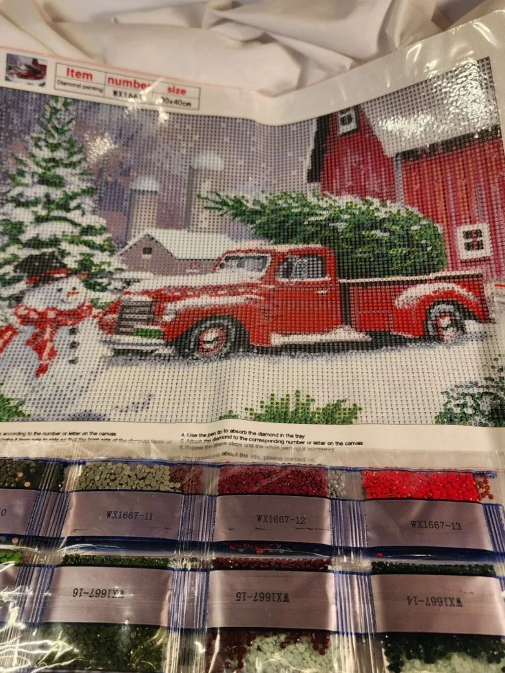 DIAMOND DOTS!!! Set of 2 Christmas themed diamond dot tapestries